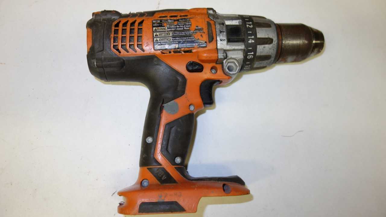 LOT OF 2 ASSORTED RIDGID 1/2 IN 18V CORDLESS DRILLS W/ CHARGER BATTERY, R840011, R861150 - ELECTRIC POWER TOOLS