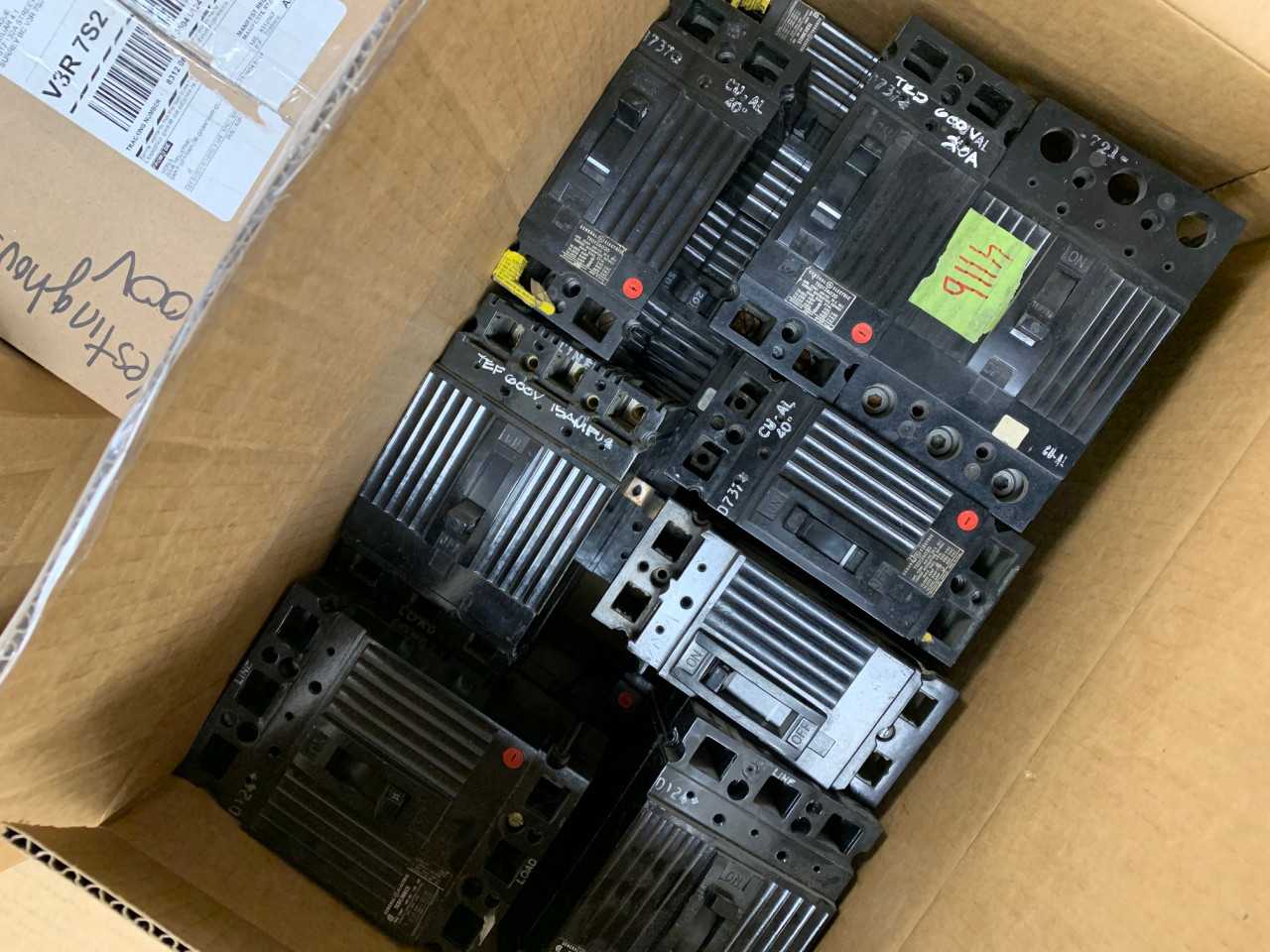 Assorted Pallet of Circuit Breakers - CIRCUIT BREAKERS