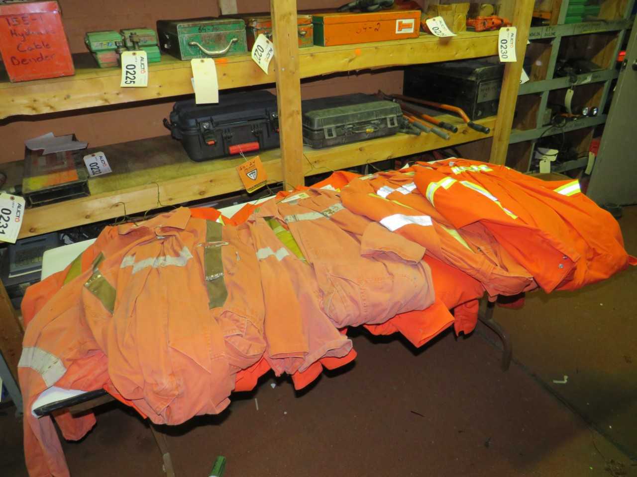 LOT OF 10 ASSORTED FLAME RESISTANT COVERALLS - SAFETY SWITCH