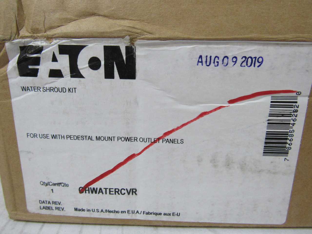Quantity of 12 New Surplus Eaton CHWATERCVR Panel Accy Water Shroud - ELECTRICAL COMPONENTS