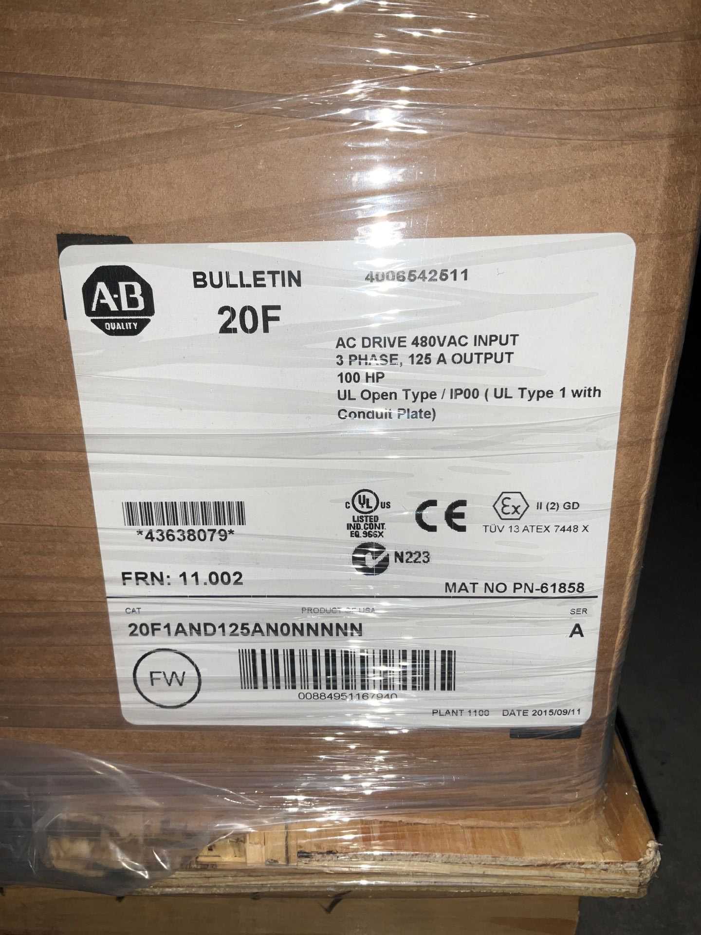 ALLEN BRADLEY POWERFLEX 753 VFD MOTOR DRIVE - MOTOR DRIVES