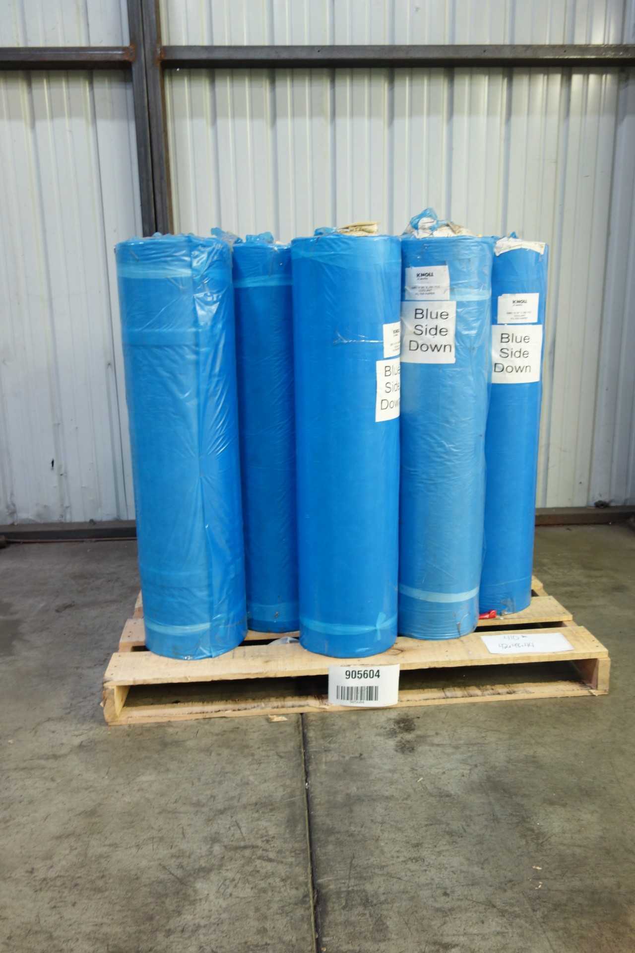 PALLET OF KNOLL SMS 14 COOLANT FILTER PAPER - PROCESS EQUIPMENT