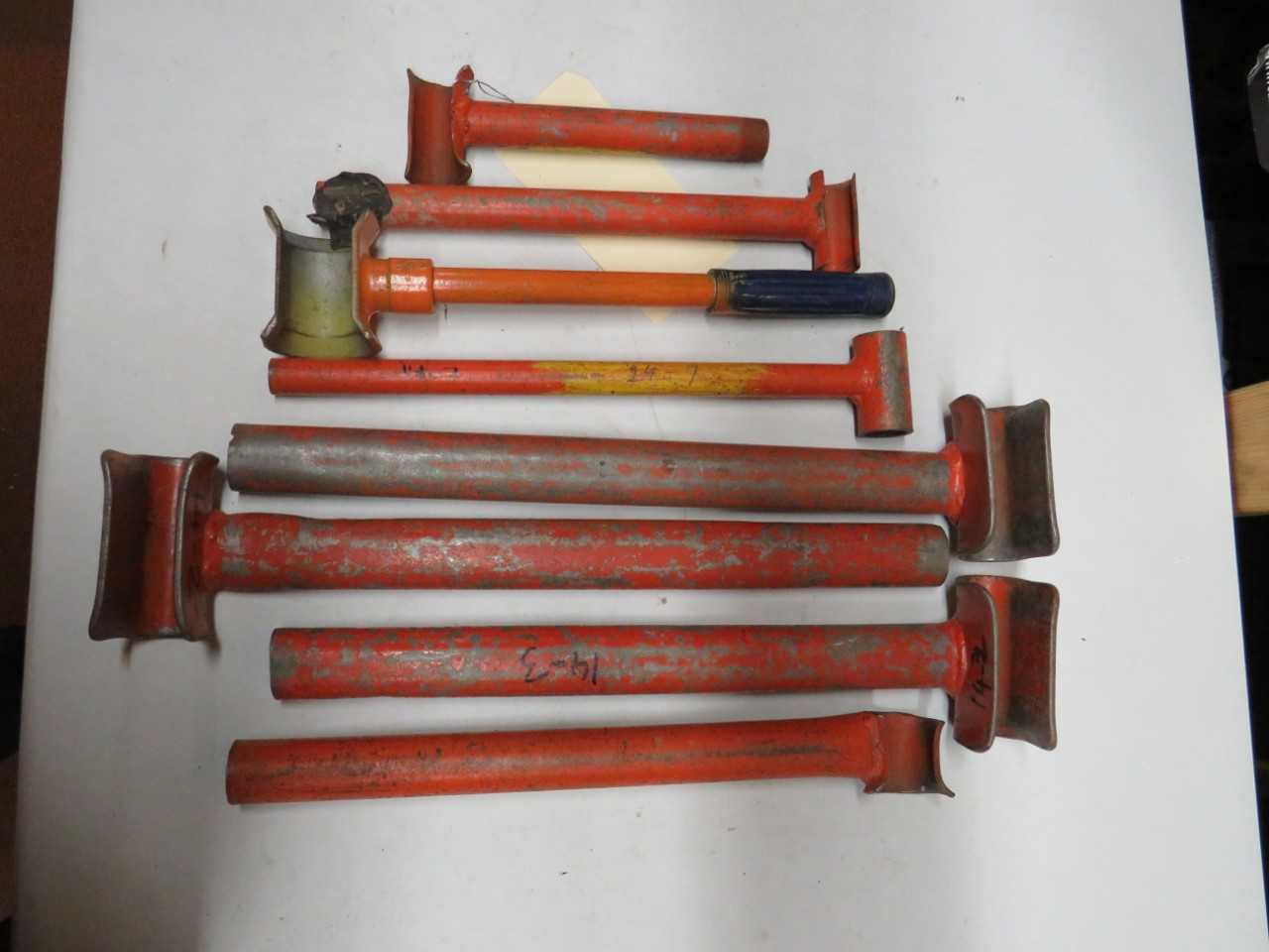 LOT OF 8 HAND HELD CABLE BENDERS - HAND TOOLS