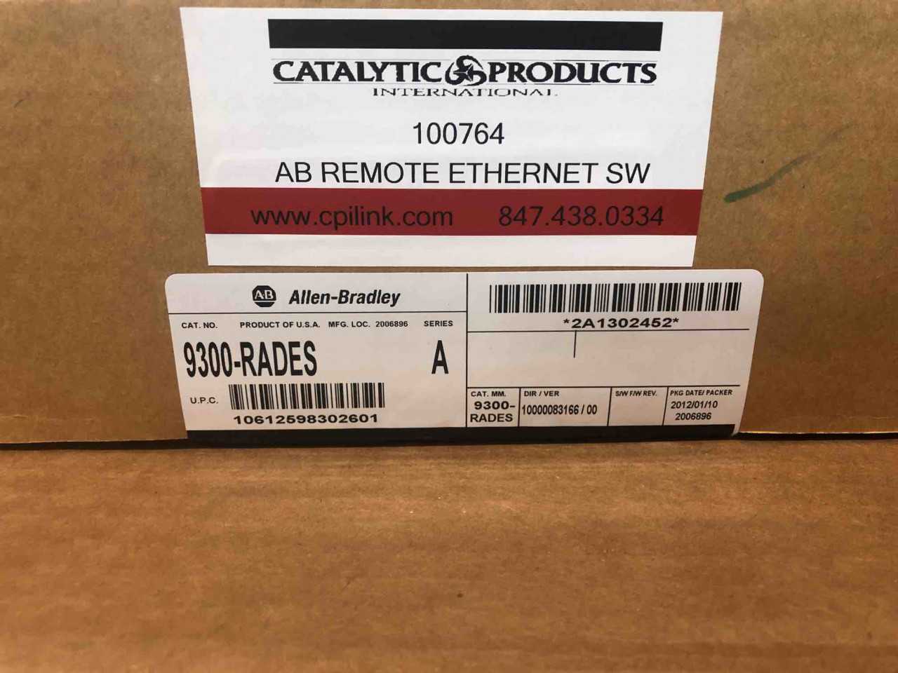 Allen-Bradley 9300-RADES Ethernet Switch - INDUSTRIAL PARTS