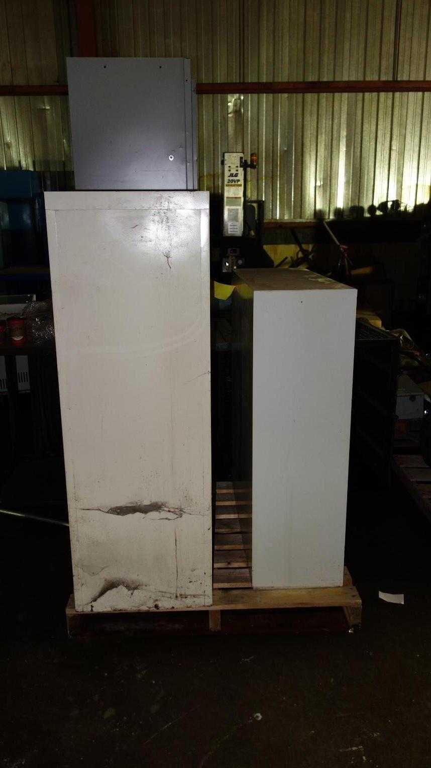 1 PALLET OF ASSORTED OFFICE STEEL SHELVING, CABINETS - SHELVING 1 PALLET OF ASSORTED OFFICE STEEL SHELVING, CABINETS - SHELVING