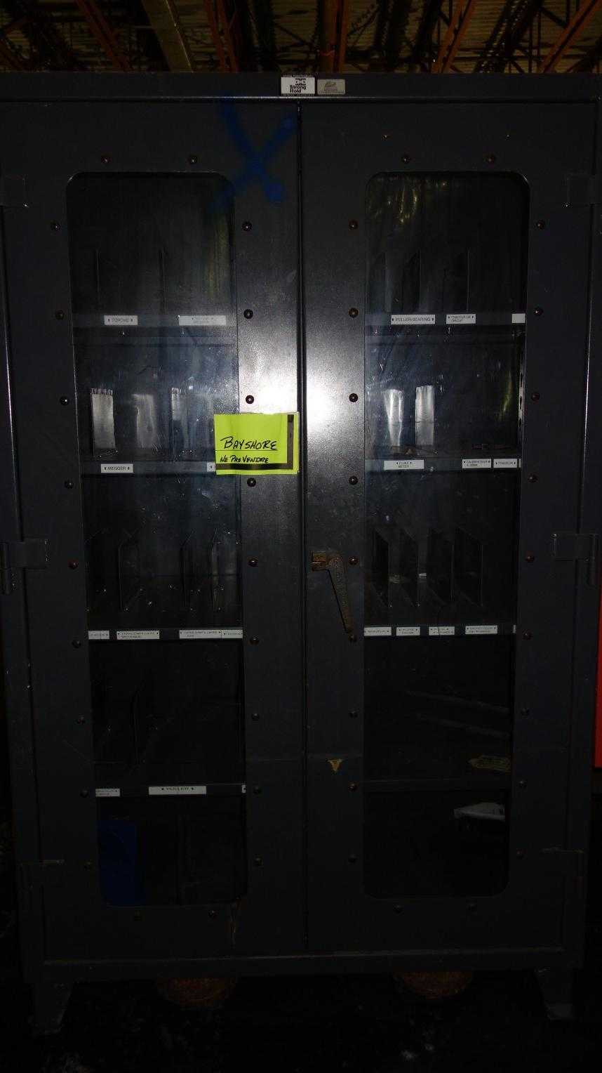 STRONG HOLD 4 SHELF GLASS 2 DOOR STEEL CABINET - TOOL STORAGE STRONG HOLD 4 SHELF GLASS 2 DOOR STEEL CABINET - TOOL STORAGE