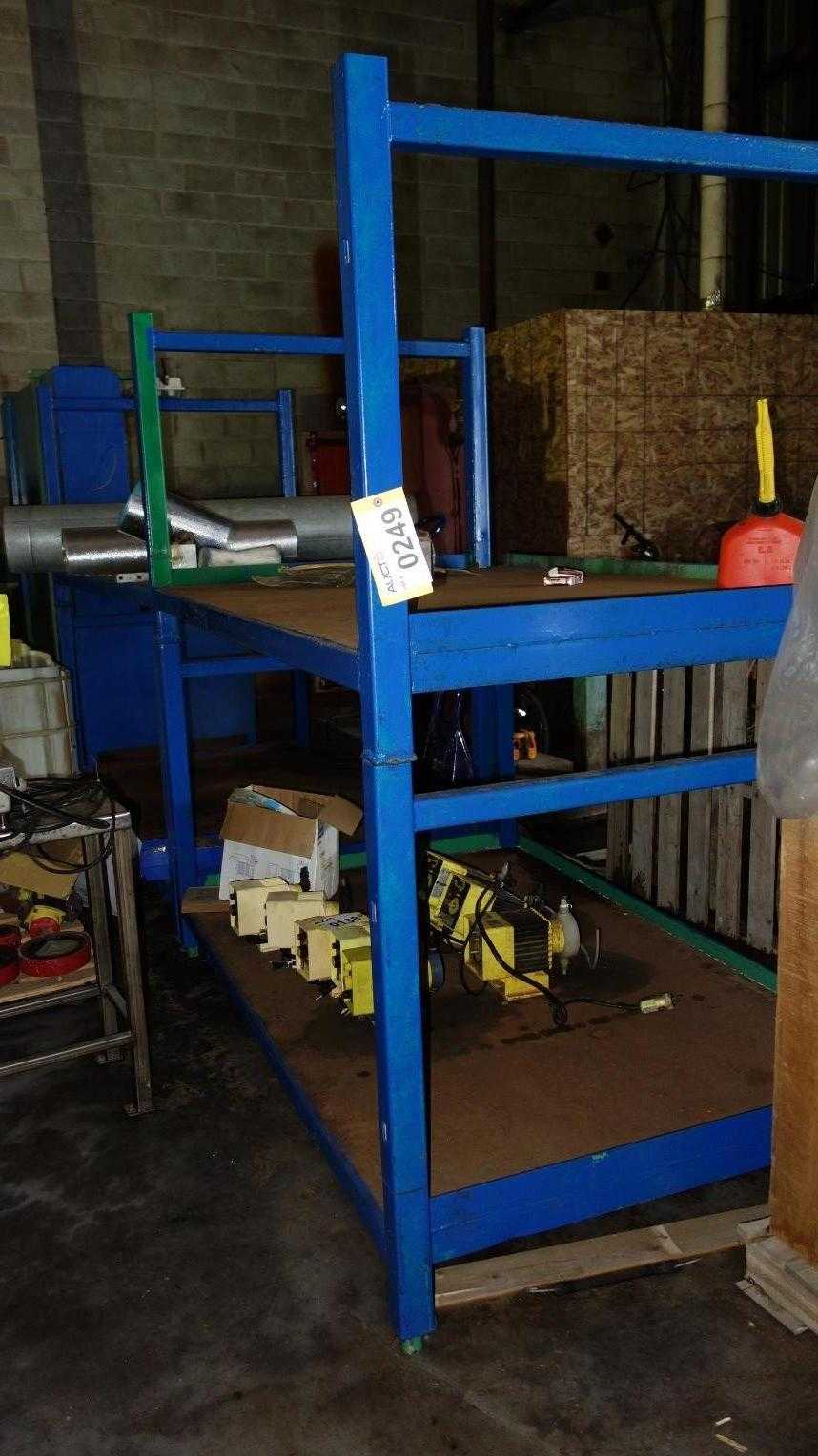2 SECTIONS OF STEEL RACKING - SHELVING 2 SECTIONS OF STEEL RACKING - SHELVING