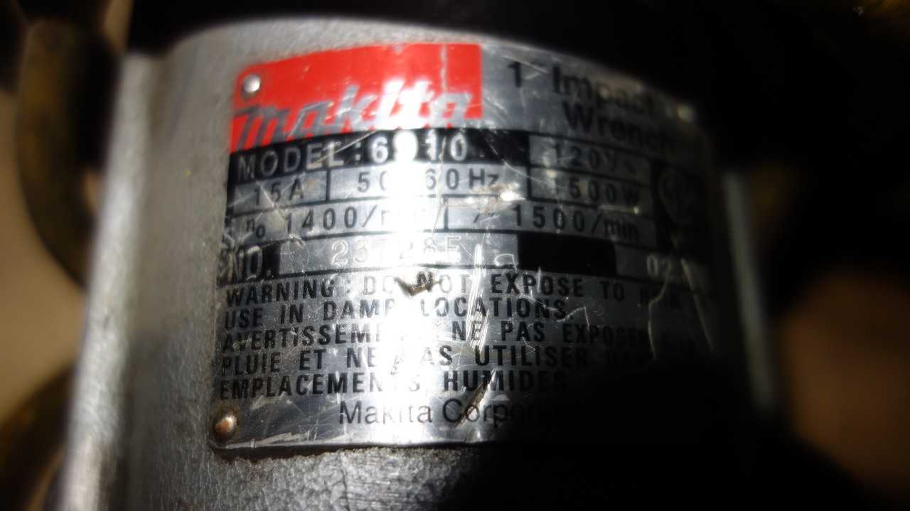 MAKITA 6910 120V-AC 1IN IMPACT WRENCH - ELECTRIC POWER TOOLS