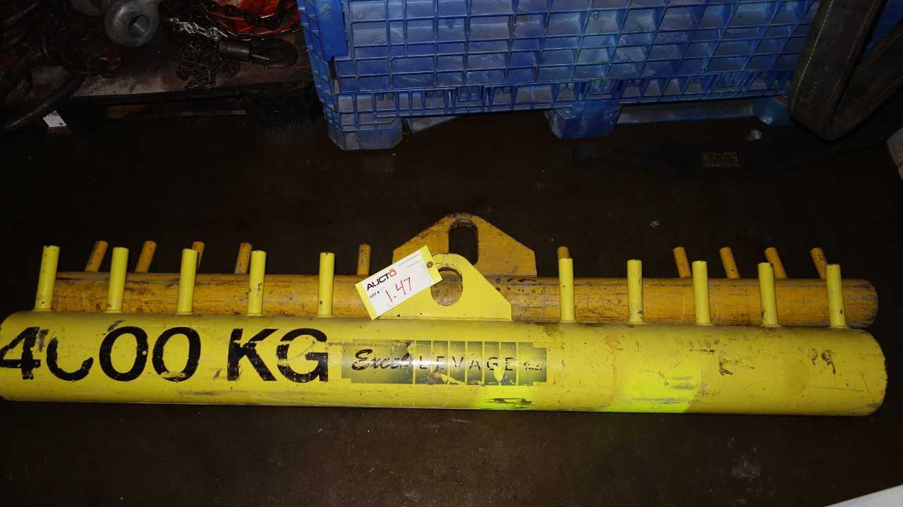 LOT OF 2 EXCEL LEVAGE 4000KG OVERHEAD CRANE ATTACHMENT - CRANES