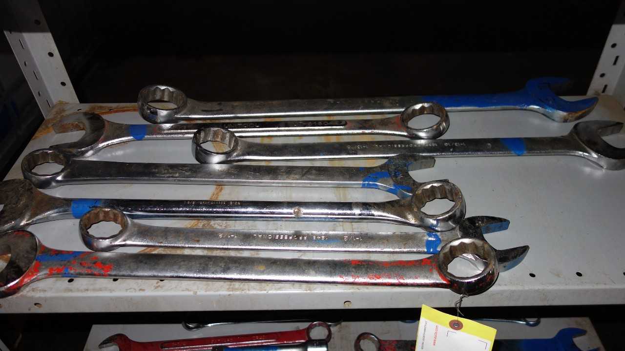 LOT OF 7 ASSORTED HAND WRENCHES, 1-1/2 - 2IN, PROTO, UNITOLL - HAND TOOLS