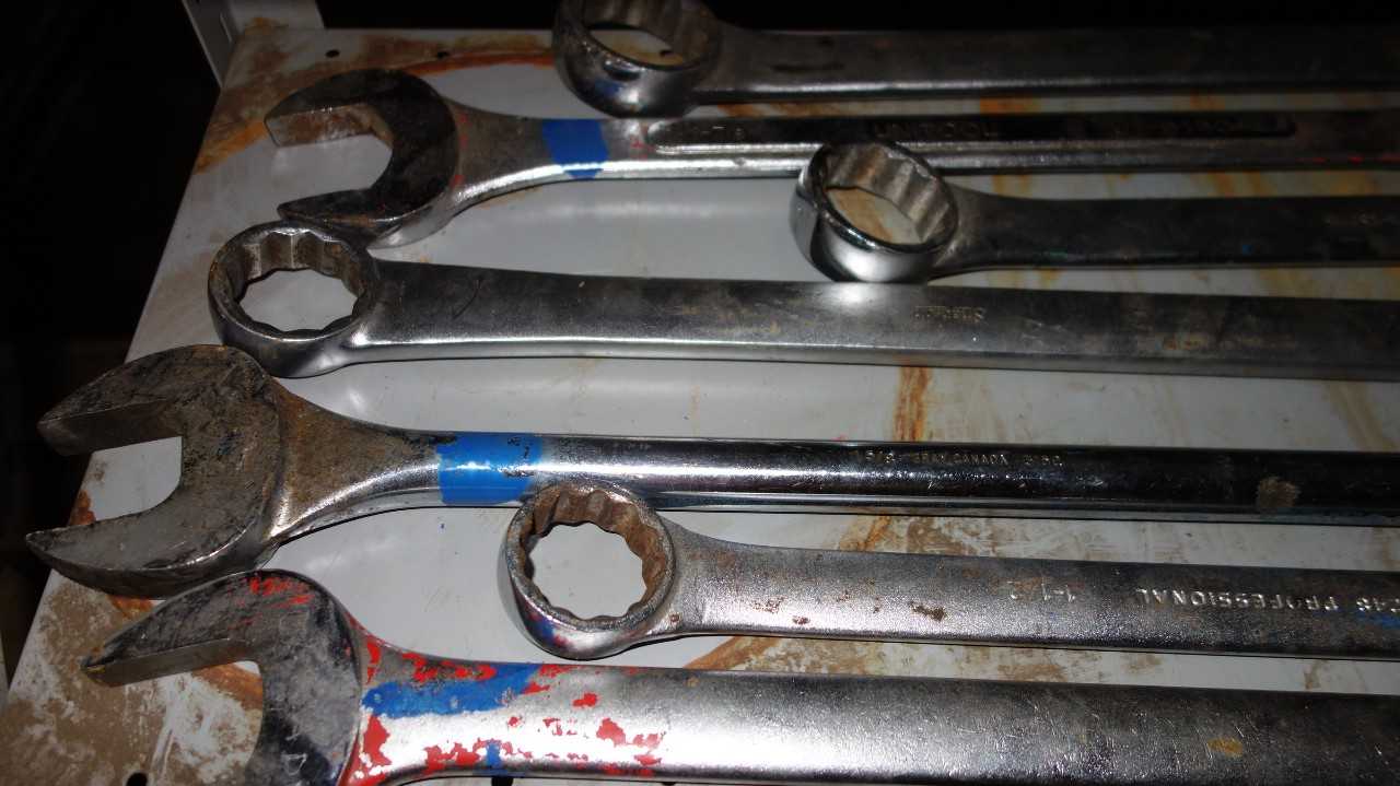 LOT OF 7 ASSORTED HAND WRENCHES, 1-1/2 - 2IN, PROTO, UNITOLL - HAND TOOLS