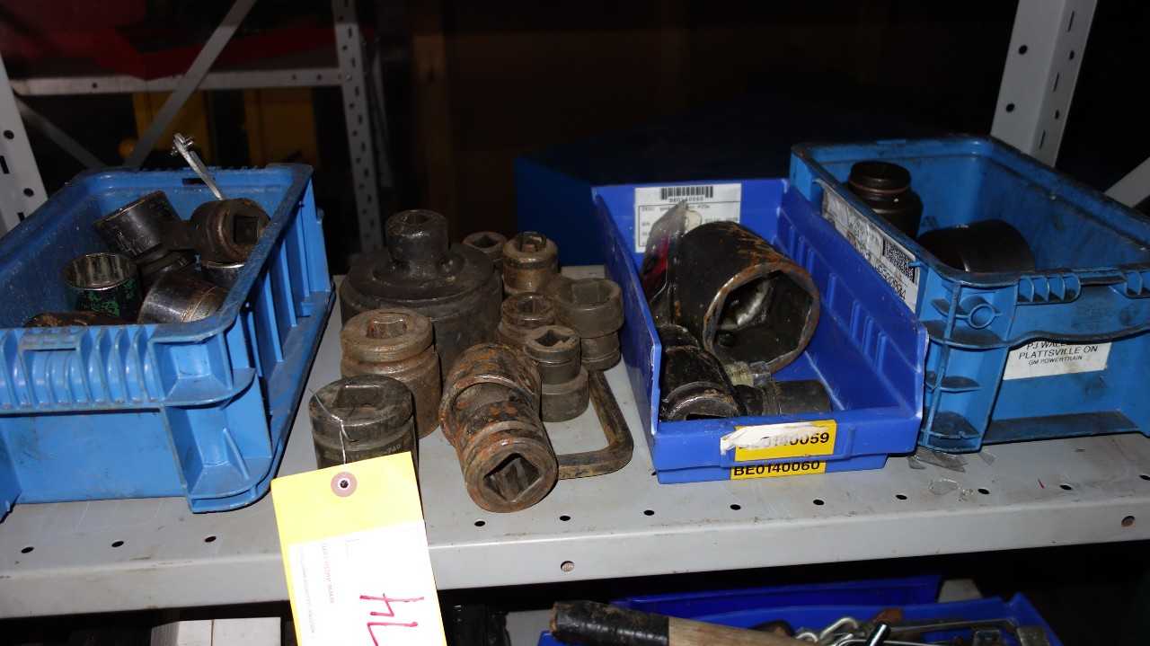 ASSORTED LOT OF PROTO HEX SOCKETS - ELECTRIC POWER TOOLS