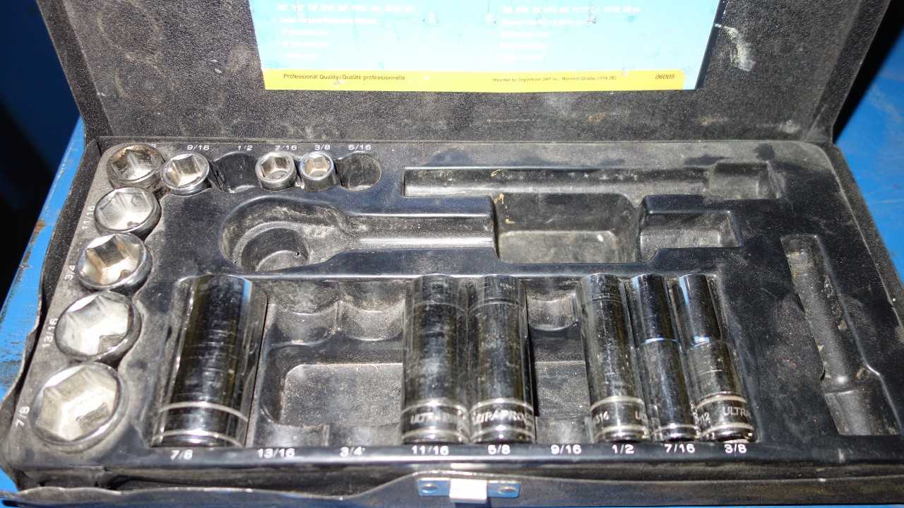 3X ALLEN KEY, IMPERIAL, METRIC INCOMPLETE SOCKET SETS, STANLEY - HAND TOOLS