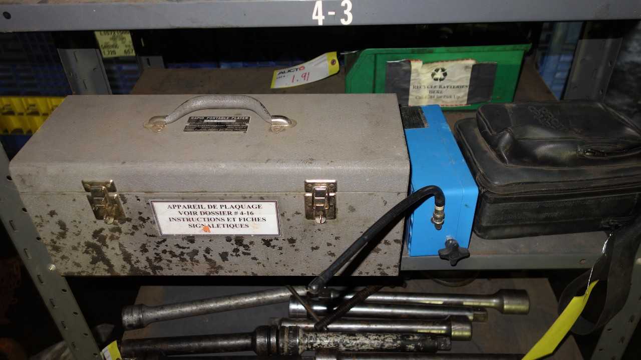 LOT OF ASSORTED TEST EQUIPMENT, PORTABLE PLATER, CONTROLLER, PROMAC, CRANESMART - ELECTRICAL COMPONENTS