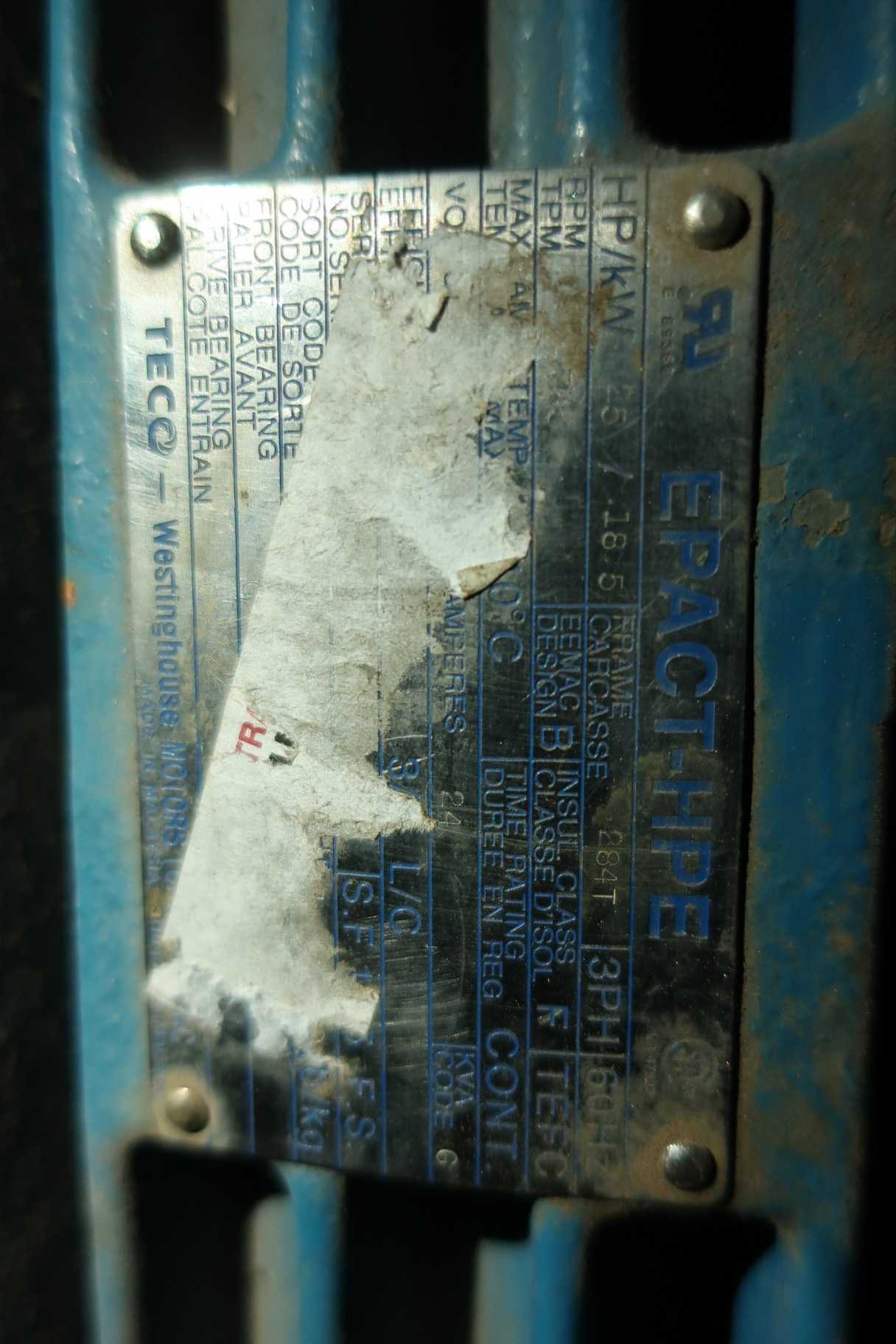WESTINGHOUSE 284T 25HP 575V-AC ELECTRIC MOTOR - ELECTRIC MOTORS