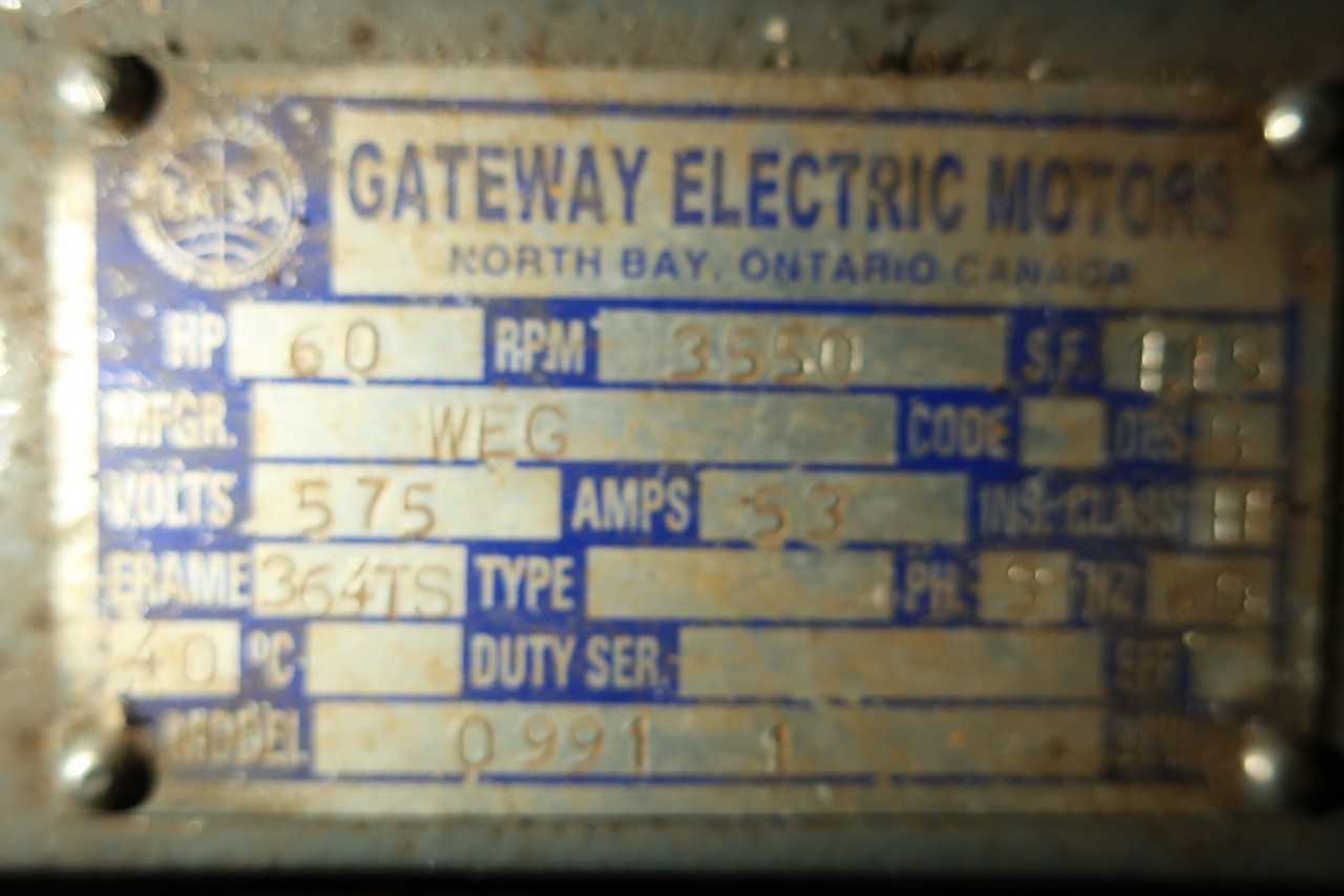 WEG 364TS 60HP 575-VAC MOTOR - ELECTRIC MOTORS