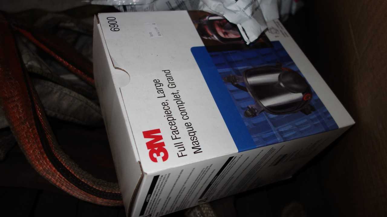 LOT OF ASSORTED SAFETY EQUIPMENT, OIL ABSORBANT SNAKES, SLINGS, MASKS, 3M - SAFETY EQUIPMENT