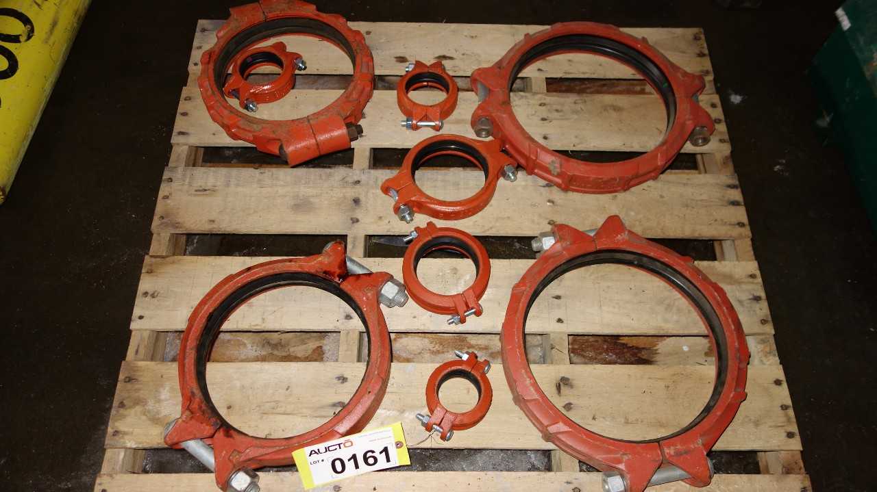 1 PALLET OF ASSORTED STEEL PIPE COUPLING, VICTAULIC, GRUVLOK - POWER TRANSMISSION