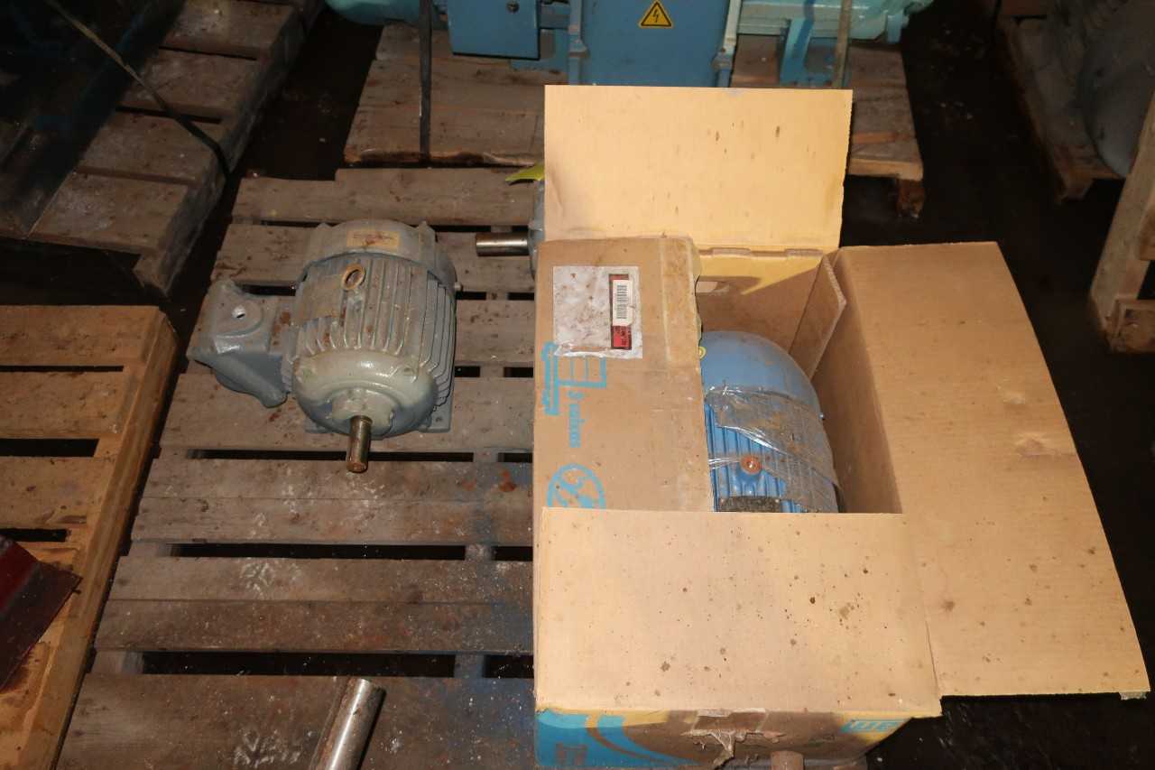 NEW PALLET OF ASSORTED ELECTRIC MOTORS, 2HP, 7.5HP, 10HP, WEG, WESTINGHOUSE - ELECTRIC MOTORS
