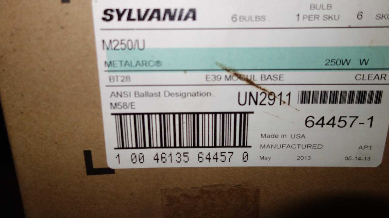 LOT OF ASSORTED LIGHTING COMPONENTS, BALLASTS, BULBS, CROSE-HINDS, SYLVANIA - INDUSTRIAL PARTS