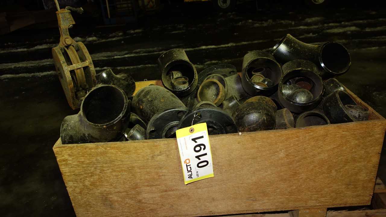 1 BOX OF ASSORTED STEEL ELBOW FITTINGS - PROCESS EQUIPMENT