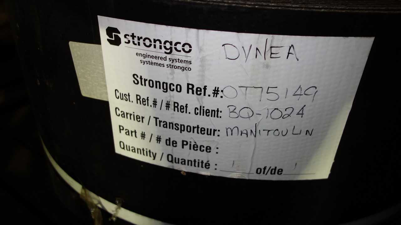 LOT OF 5 ASSORTED RUBBER CONVEYOR ROLLS, STRONGCO - CONVEYORS