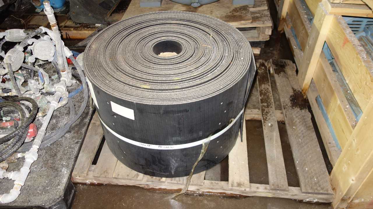 LOT OF 5 ASSORTED RUBBER CONVEYOR ROLLS, STRONGCO - CONVEYORS