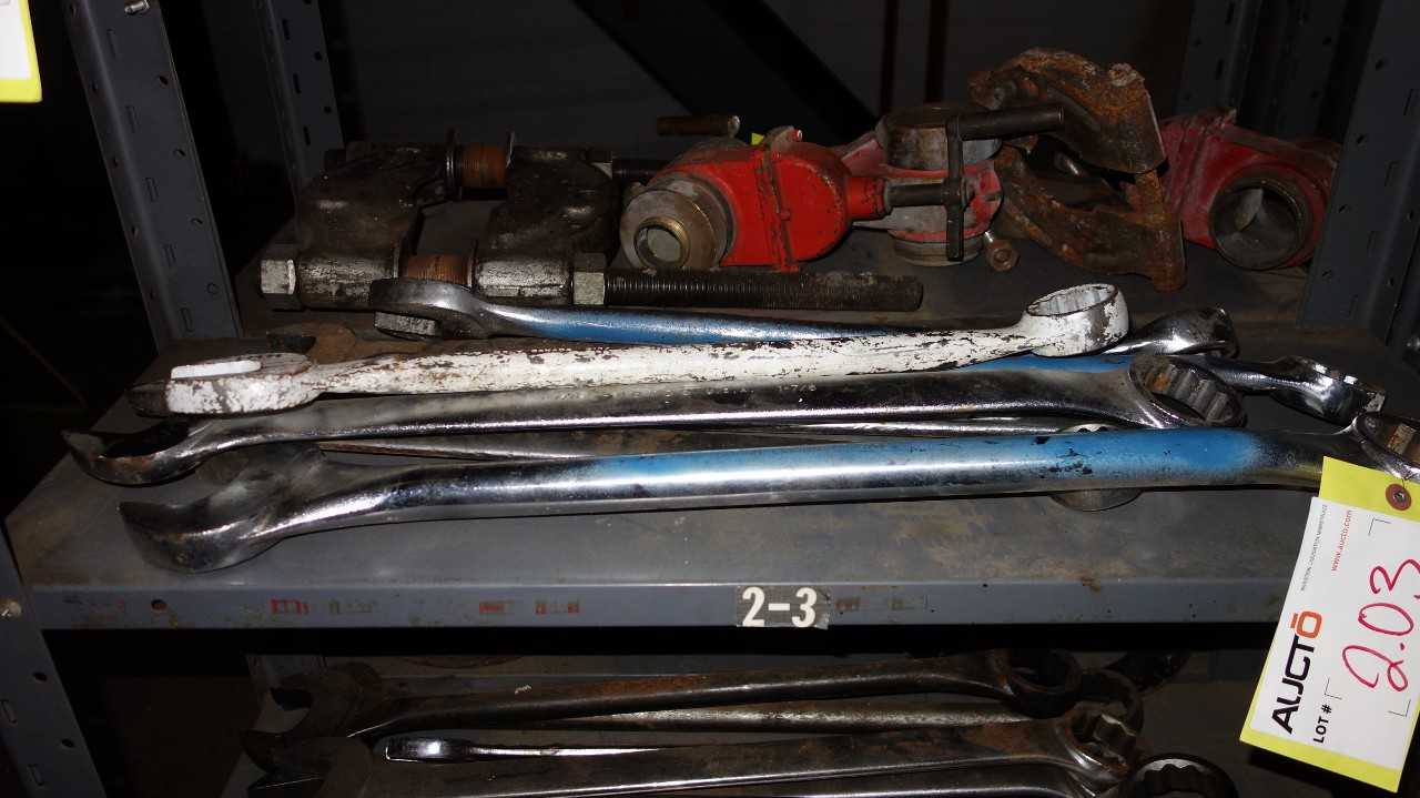 LOT OF ASSORTED HAND WRENCHES, SNAP ON, GRAY, PROTO - HAND TOOLS