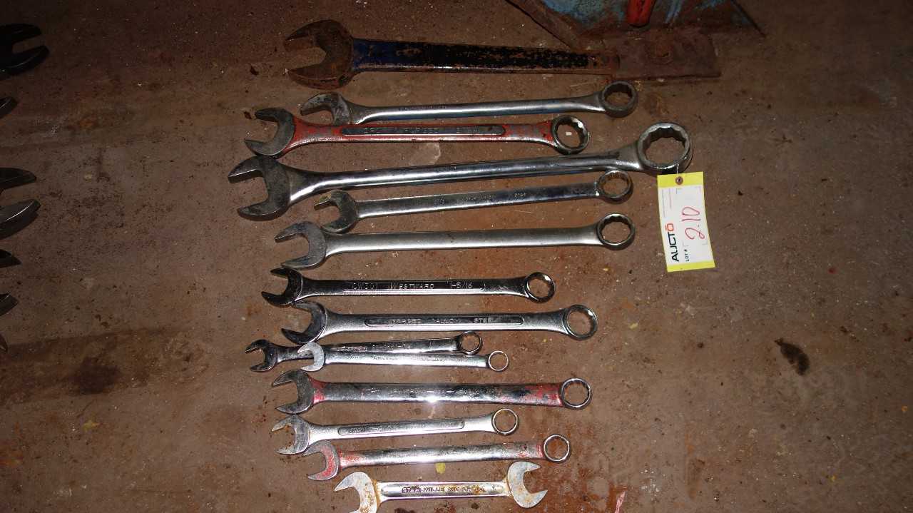 LOT OF ASSORTED HAND WRENCHES, SNAP ON, GRAY, PROTO - HAND TOOLS