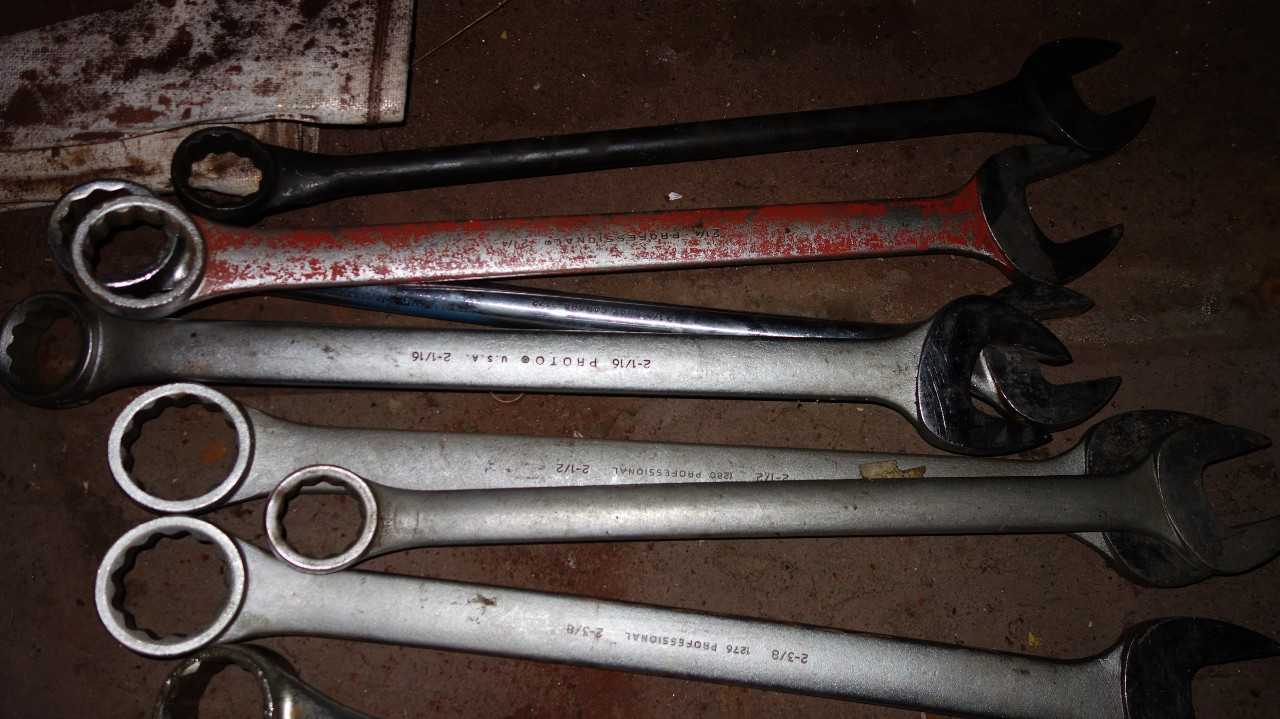 LOT OF ASSORTED HAND WRENCHES, SNAP ON, GRAY, PROTO - HAND TOOLS