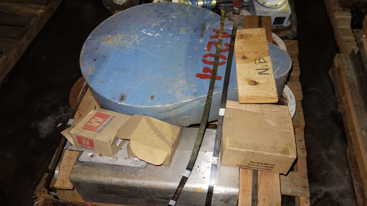 1 PALLET OF ASSORTED POWER TRANSMISSION, SPROCKETS, PULLEYS, REDUCER, TB WOODS - POWER TRANSMISSION