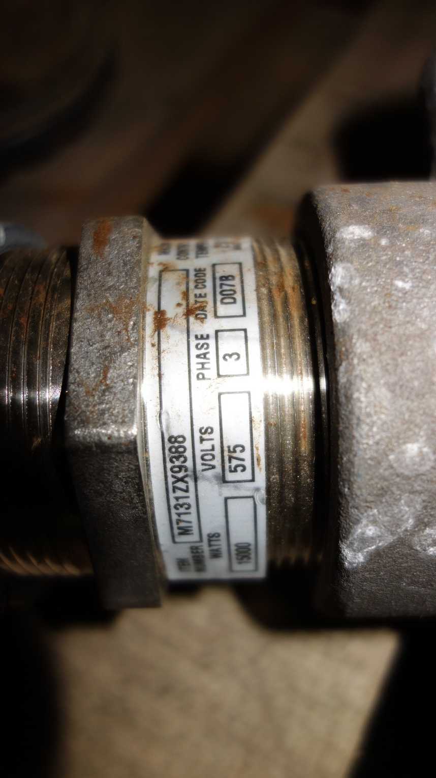 WATLOW 7-18-1140 WATER HEATING ELEMENT 7000W 575V-AC - HVAC EQUIPMENT