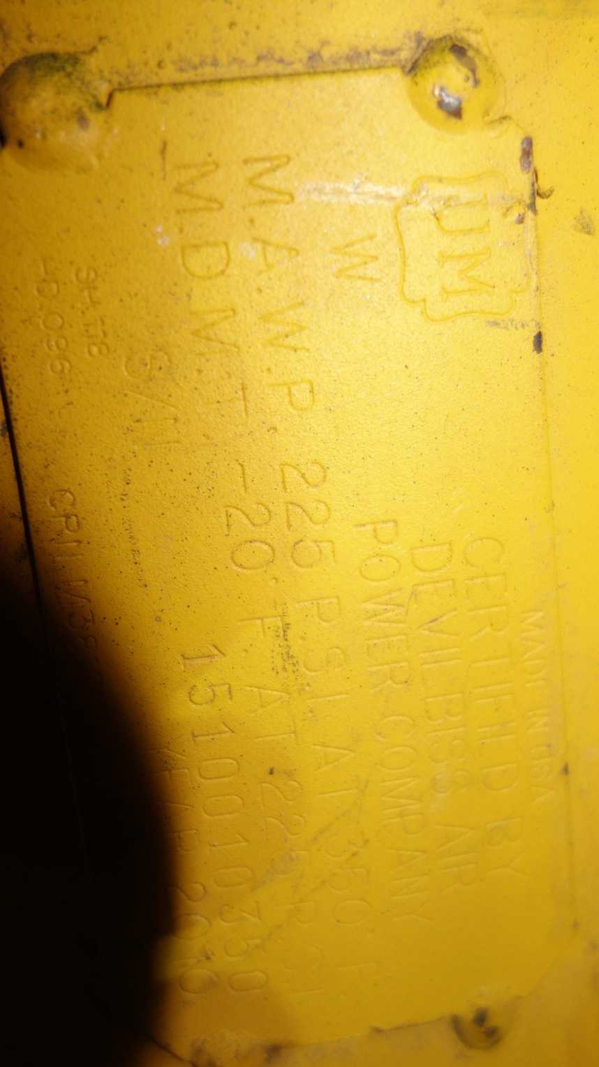 DEWALT DEVILBLISS 225PSI PRESSURE WASHER TANK - PLANT & FACILITY