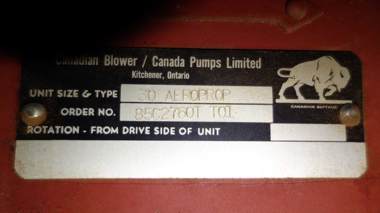 NEW CANADIAN BLOWER 30 AEROPROP 1.5HP 575V-AC FAN MOTOR - TEMPERATURE CONTROL COMPONENTS