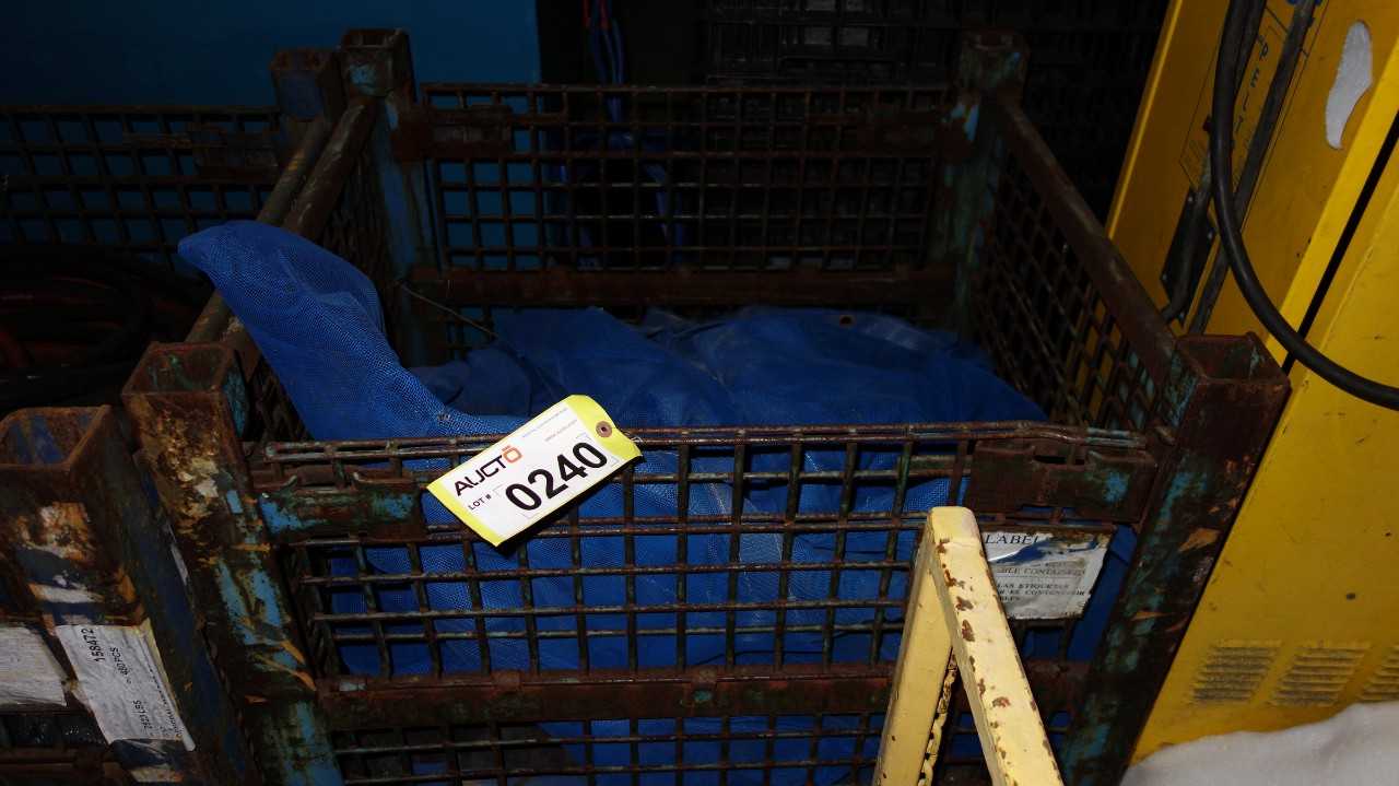 1 CRATE OF BLUE TARPS - MISCELLANEOUS