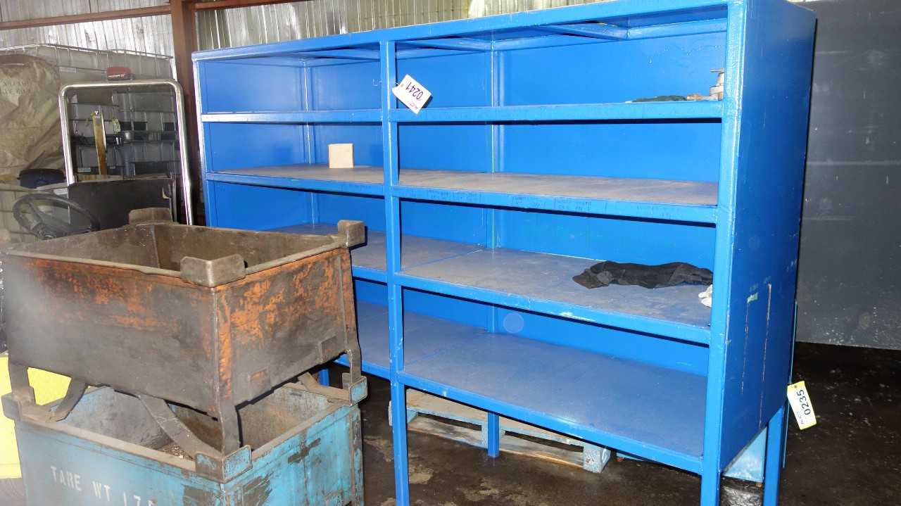 4 SHELF STEEL BLUE CABINET - SHELVING