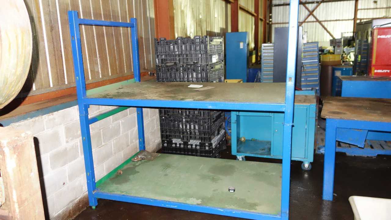 2 LEVEL STEEL STORAGE RACKING - SHELVING