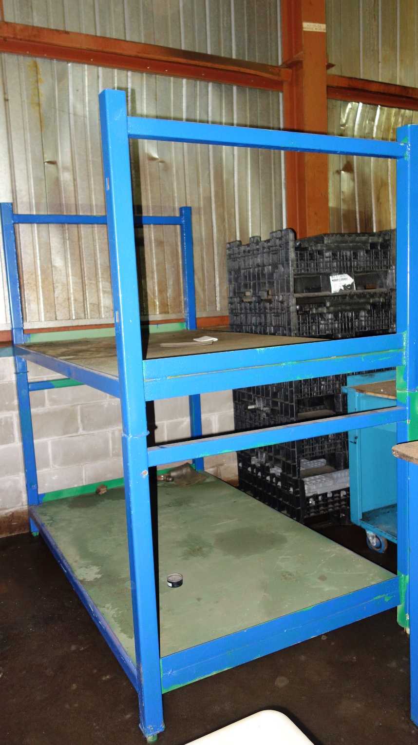 2 LEVEL STEEL STORAGE RACKING - SHELVING