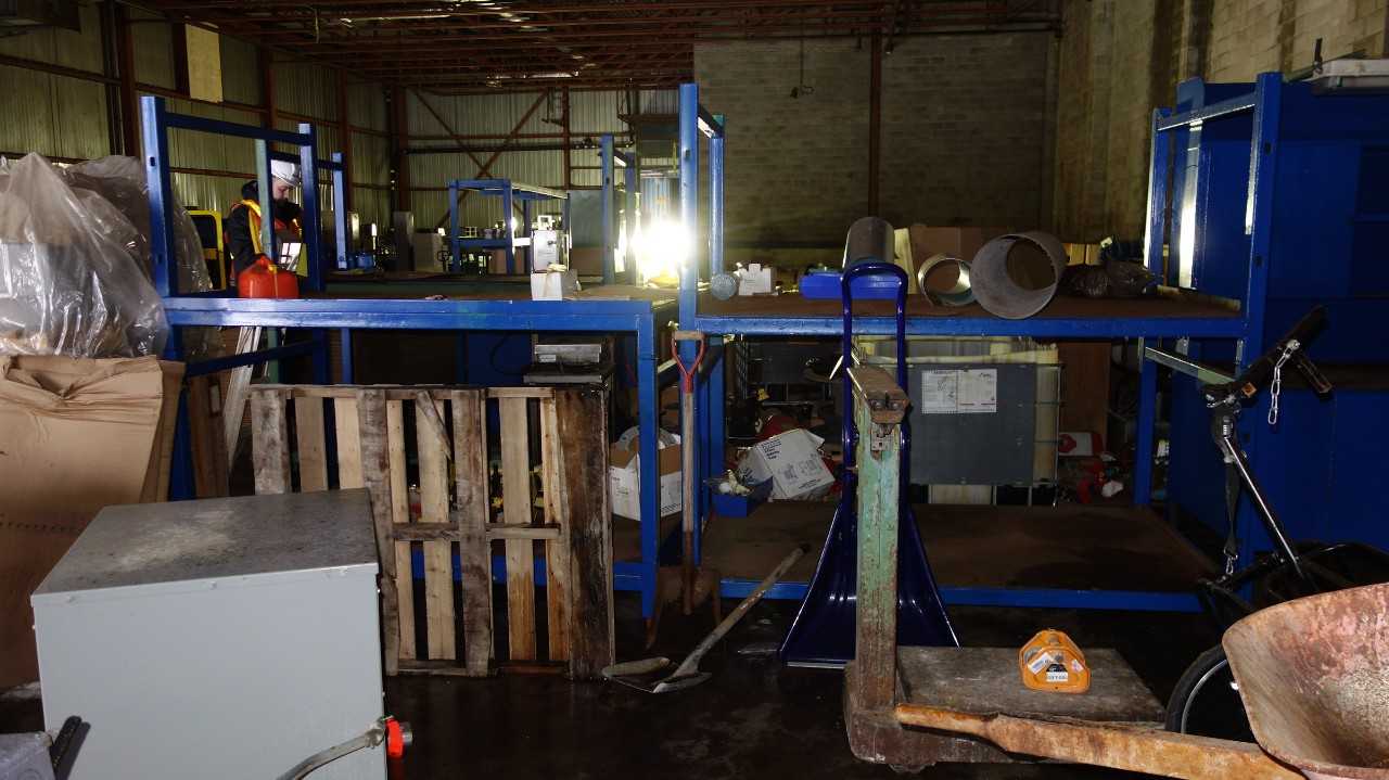 2 SECTIONS OF STEEL RACKING - SHELVING