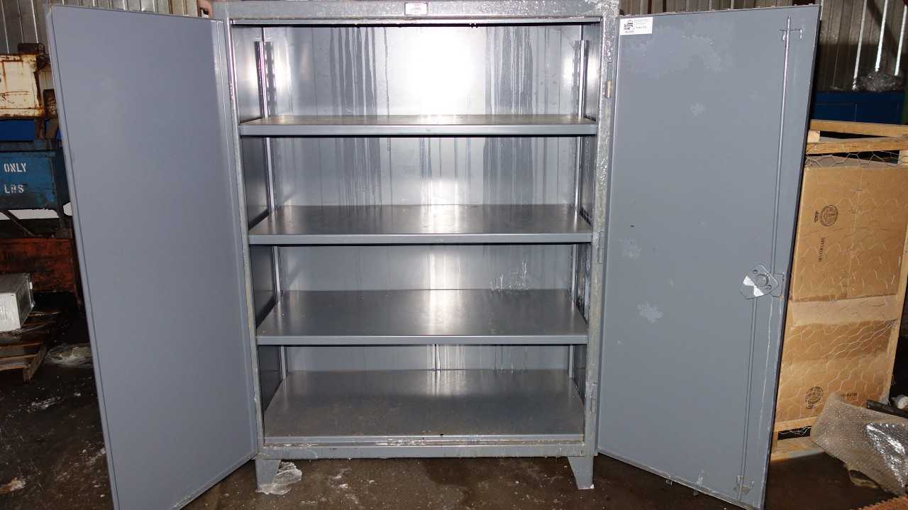 STRONG HOLD 45-243G 4 SHELF 2 DOOR STEEL CABINET - TOOL STORAGE
