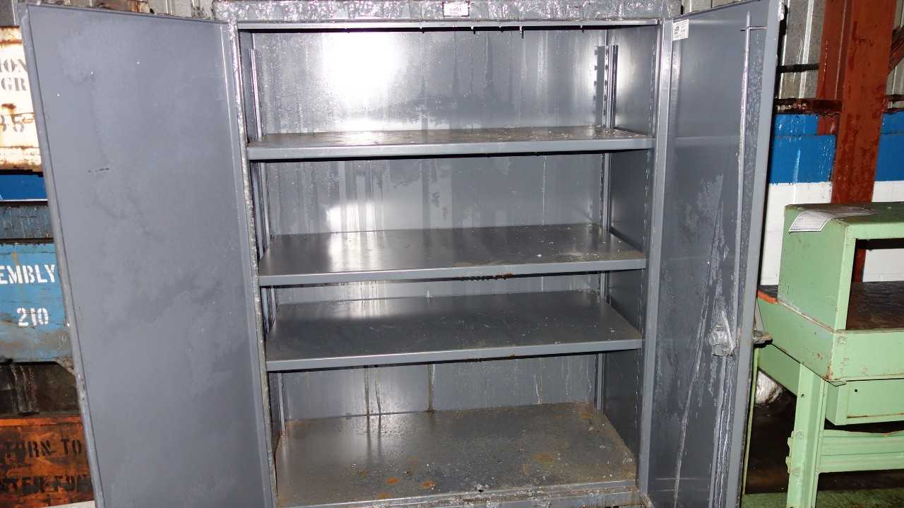 STRONG HOLD 45-243GPP 4 SHELF 2 DOOR STEEL CABINET - TOOL STORAGE