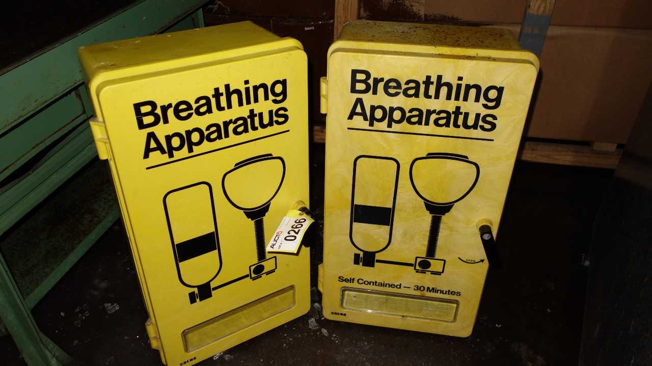 LOT OF 2 SELF CONTAINED BREATHING APPARATUS ENCLOSURES - MISCELLANEOUS