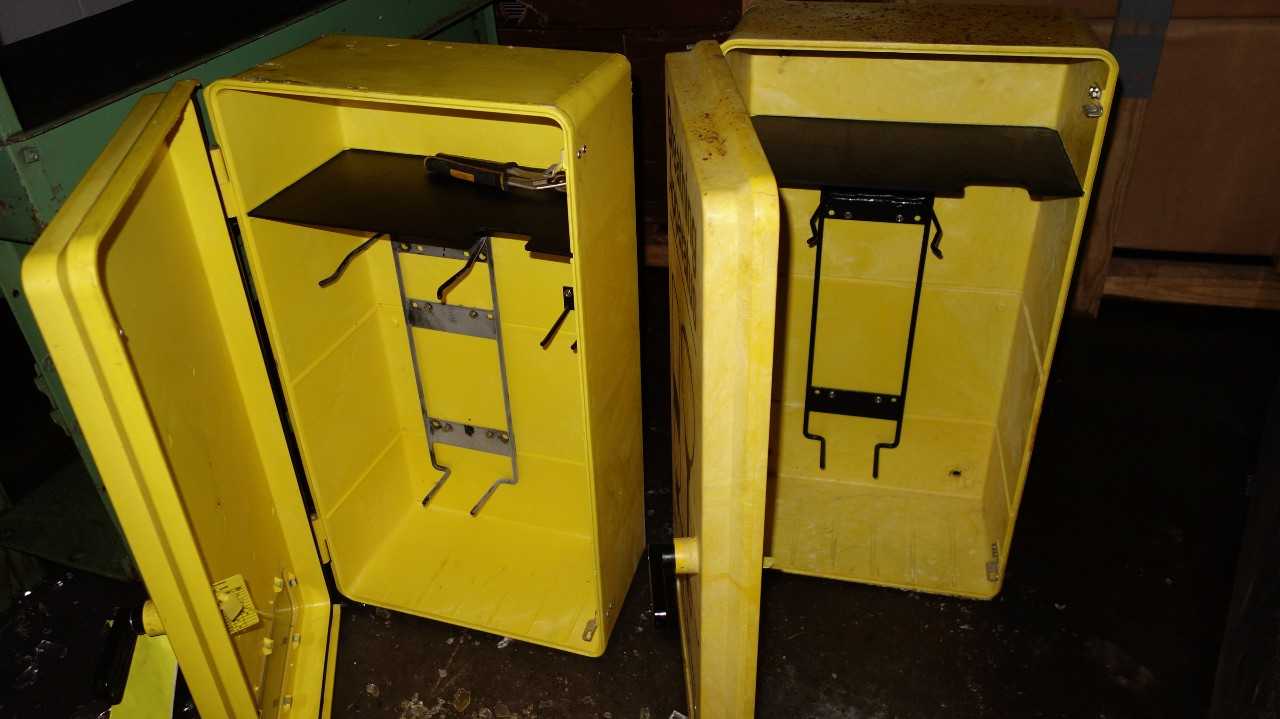 LOT OF 2 SELF CONTAINED BREATHING APPARATUS ENCLOSURES - MISCELLANEOUS