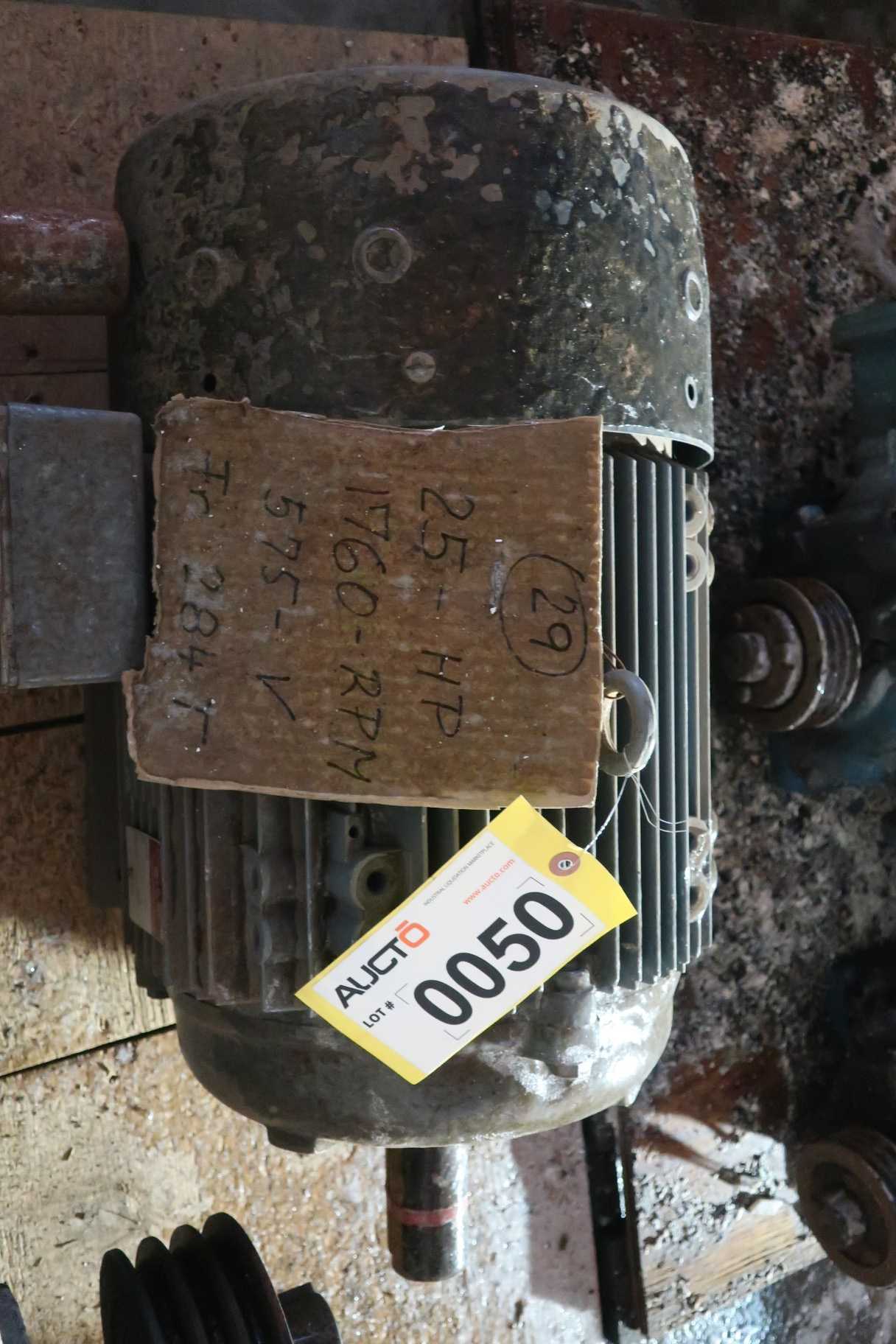 BROOK CROMPTON 284T 25HP ELECTRIC MOTOR - ELECTRIC MOTORS