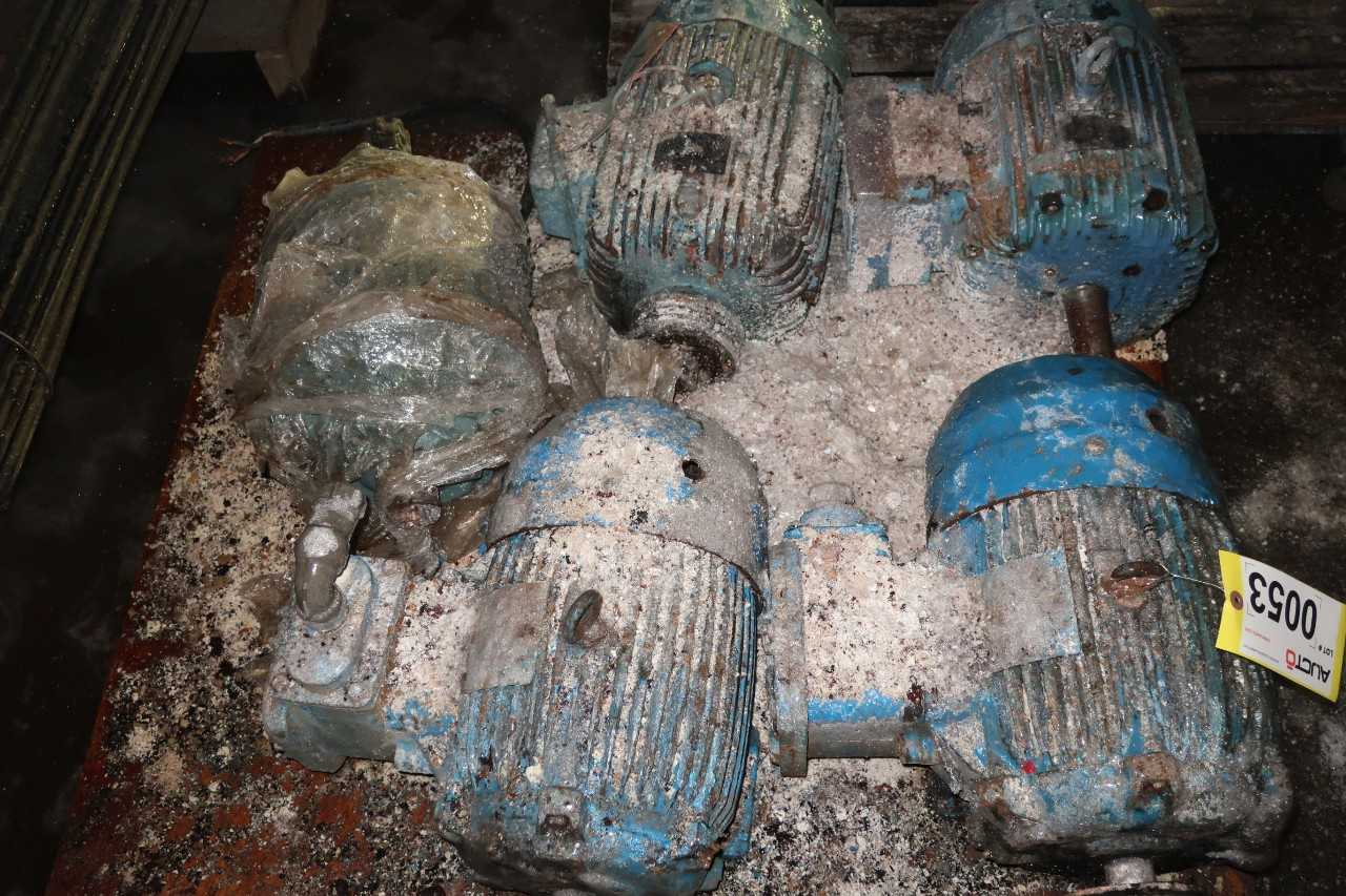 PALLET OF ASSORTED ELECTRIC MOTORS,3HP-10HP, GENERAL ELECTRIC, BROOK, WEG - ELECTRIC MOTORS