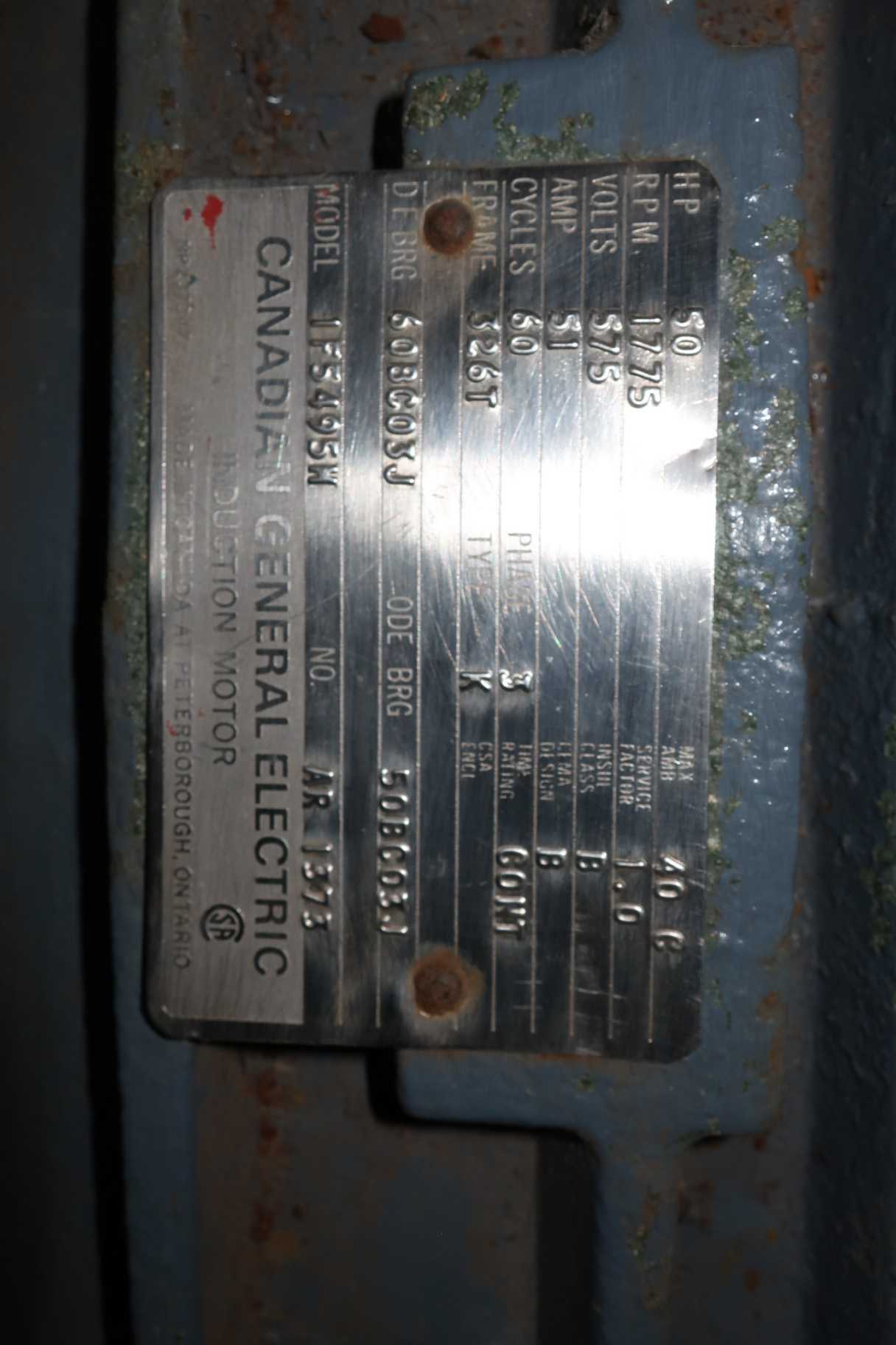 GENERAL ELECTRIC 326T 50HP 575V-AC ELECTRIC MOTOR - ELECTRIC MOTORS
