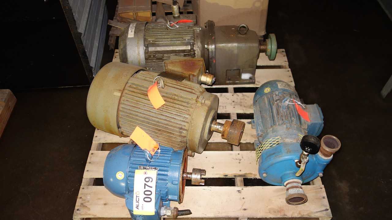 PALLET OF ASSORTED AC ELECTRIC MOTORS, 3-20HP, WEG, TATUNG, SIEMENS - ELECTRIC MOTORS