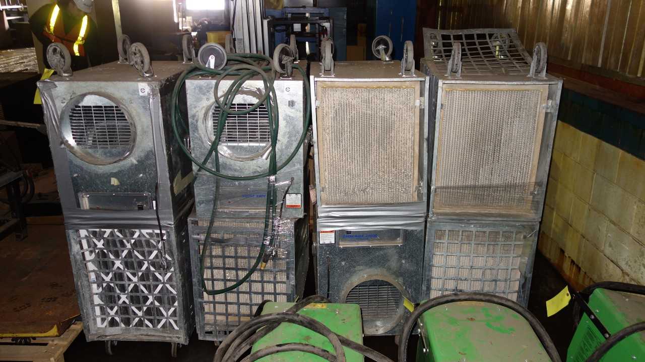 LOT OF 8 OMNI-AIRE 2000C 115V-AC AIR FILTRATION SYSTEM - PLANT & FACILITY