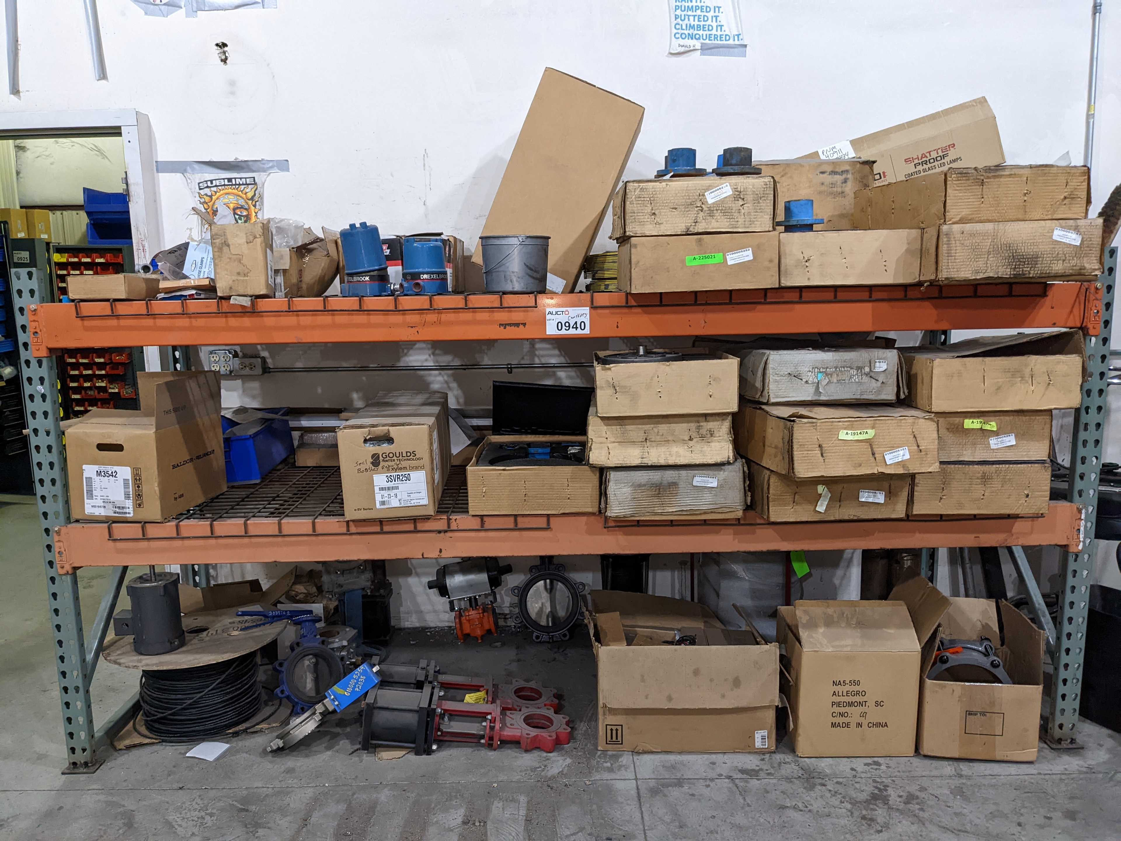 CONTENTS OF SHELVING - INDUSTRIAL PARTS CONTENTS OF SHELVING - INDUSTRIAL PARTS