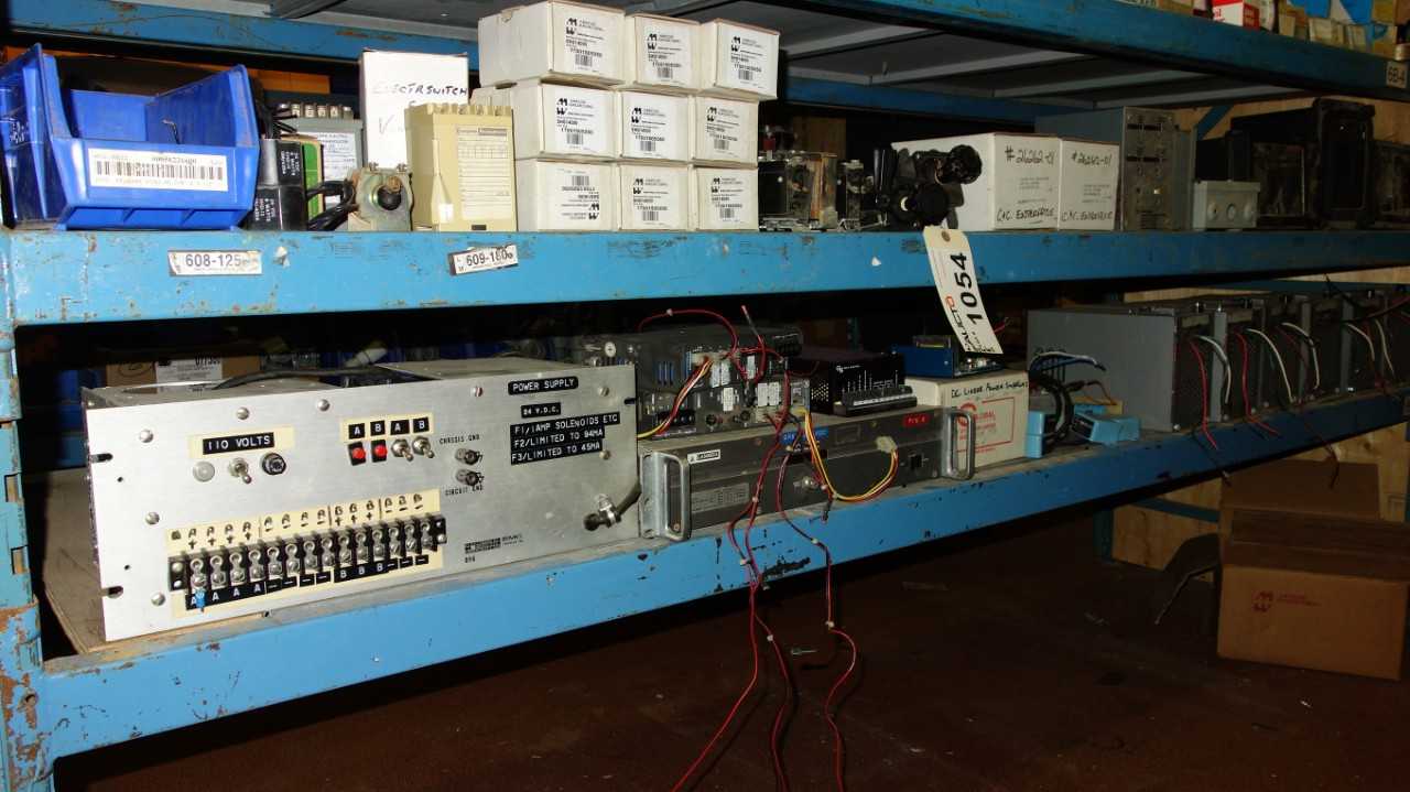 CONTENTS OF 3 SHELVES, ASSORTED ELECTRICAL MRO - ELECTRICAL COMPONENTS